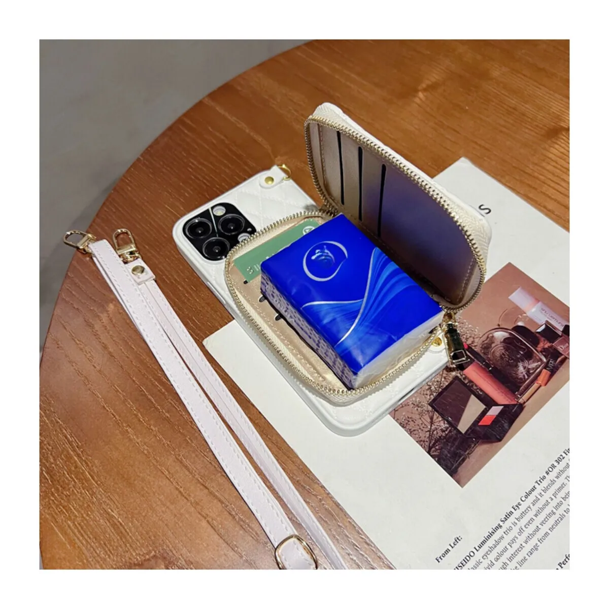 Роскошный кожаный чехол для телефона с тисненым узором для iPhone 15 14 13 12 Pro Max Модный популярный однотонный чехол с золотыми буквами