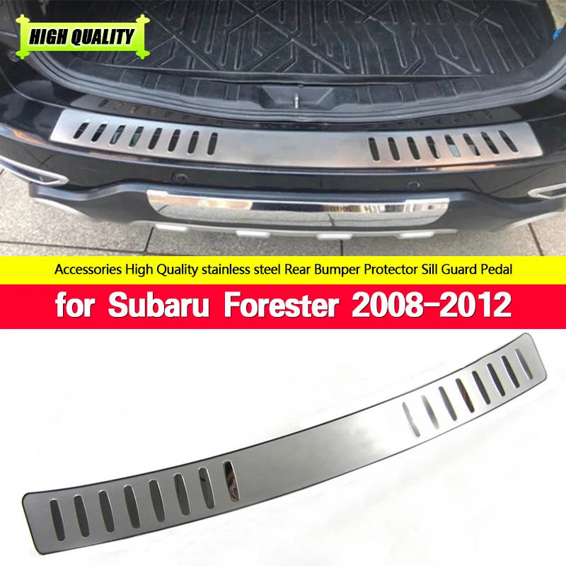 

High quality Stainless Steel Rear Bumper Protector Trunk guard Tread Plate Trim For Subaru Forester 2008 2009 2010 2011 2012