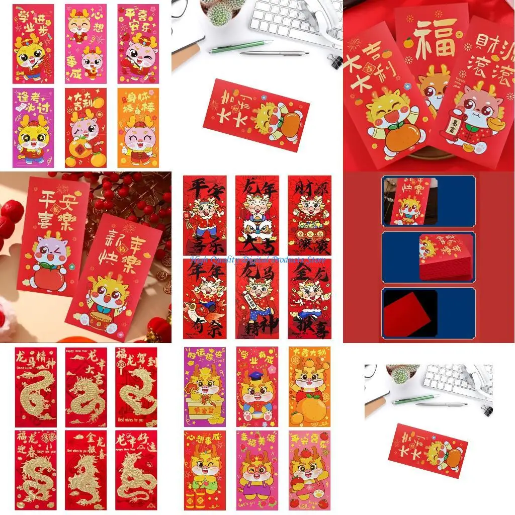 

U2JE Redness Envelope Cartoon Redness Envelope Lucky Money Pockets