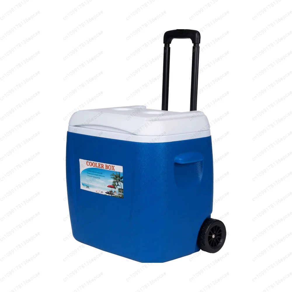 Plastic Insulated Blow Molded Cooler Box Outdoor Picnic Hiking Camping Luggage with Wheels