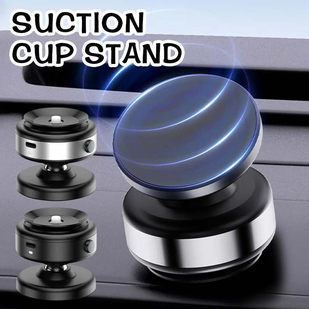 X9C 360 °   Ajustável wirless carregamento carro montar suporte do telefone móvel adsorção de vácuo magnética ultra estável ventosa suporte