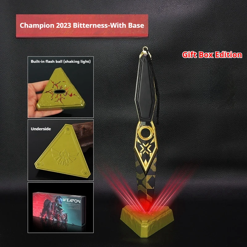 Hot Game Related Products 18/22/30cm 2023 Championship Kunai Weapon Zinc Alloy Model Desktop Ornaments Collectible Toys Gifts