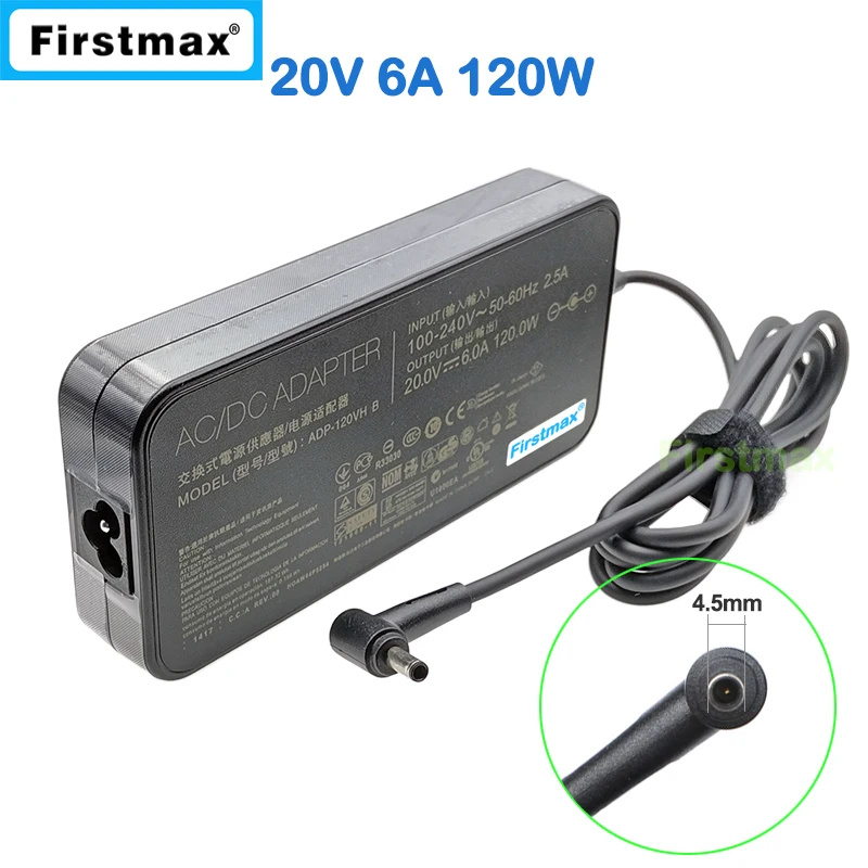 20V 6A 120W Charger for Asus N501JM N501JW N501L E551LG Q535UD R560UD TP561UD A570UD F570UD R570UD A17-120P2A Power Supply