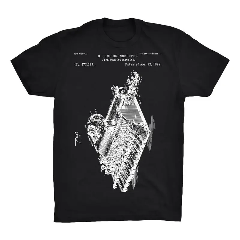 Mighty Circus Typewriter Patent T Shirt 100 Soft Cotton