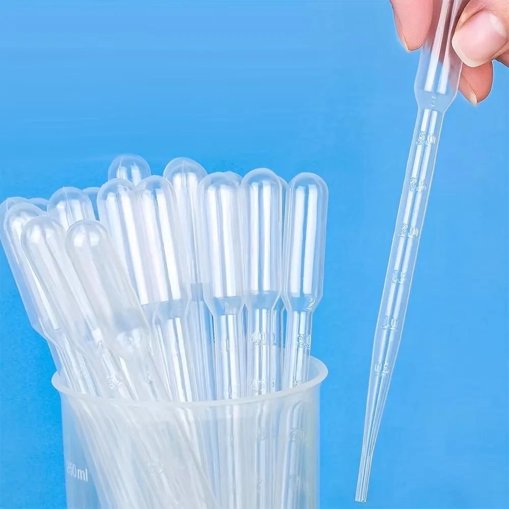 8個入り 0.2 / 0.5 / 1/2/3/5 / 10 ml 実験用ピペット、プラスチック製使い捨て目盛り付き計量カップ、ドロッパー機器、香水、ローション、タトゥー液分注用ストロー、ピペット、インク移送チューブ、実験用ドロッパー