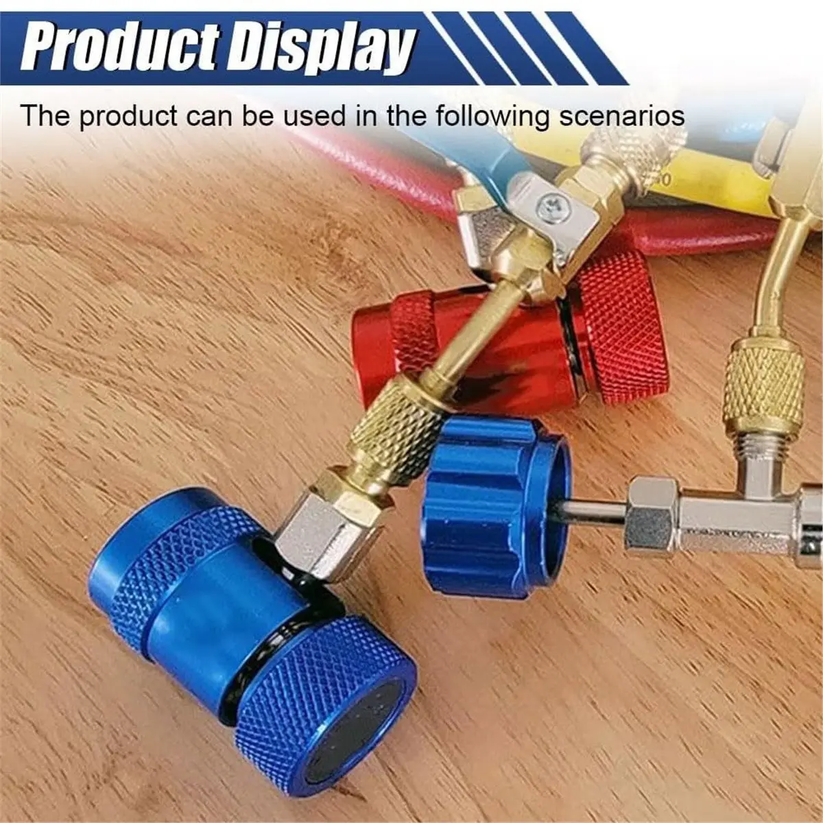 R1234YF Self Sealing Can Tap with Tank Adapter, R1234YF Refrigerant Dispenser Bottle Opener for AC Systems