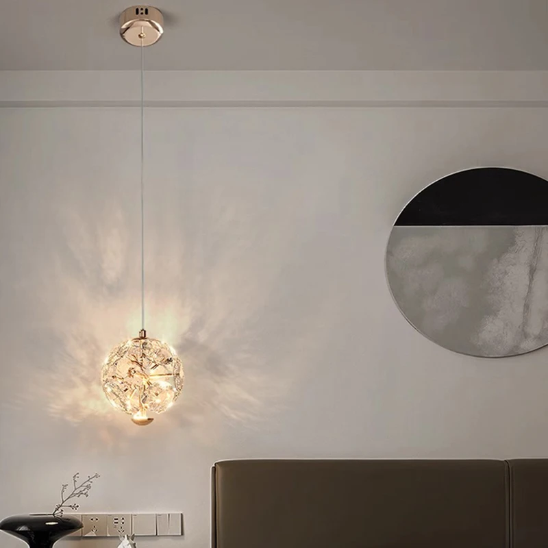

1 PC Modern home decor led lights Bedroom lamp bedside pendant light lamps led Chandeliers hanging light indoor lighting