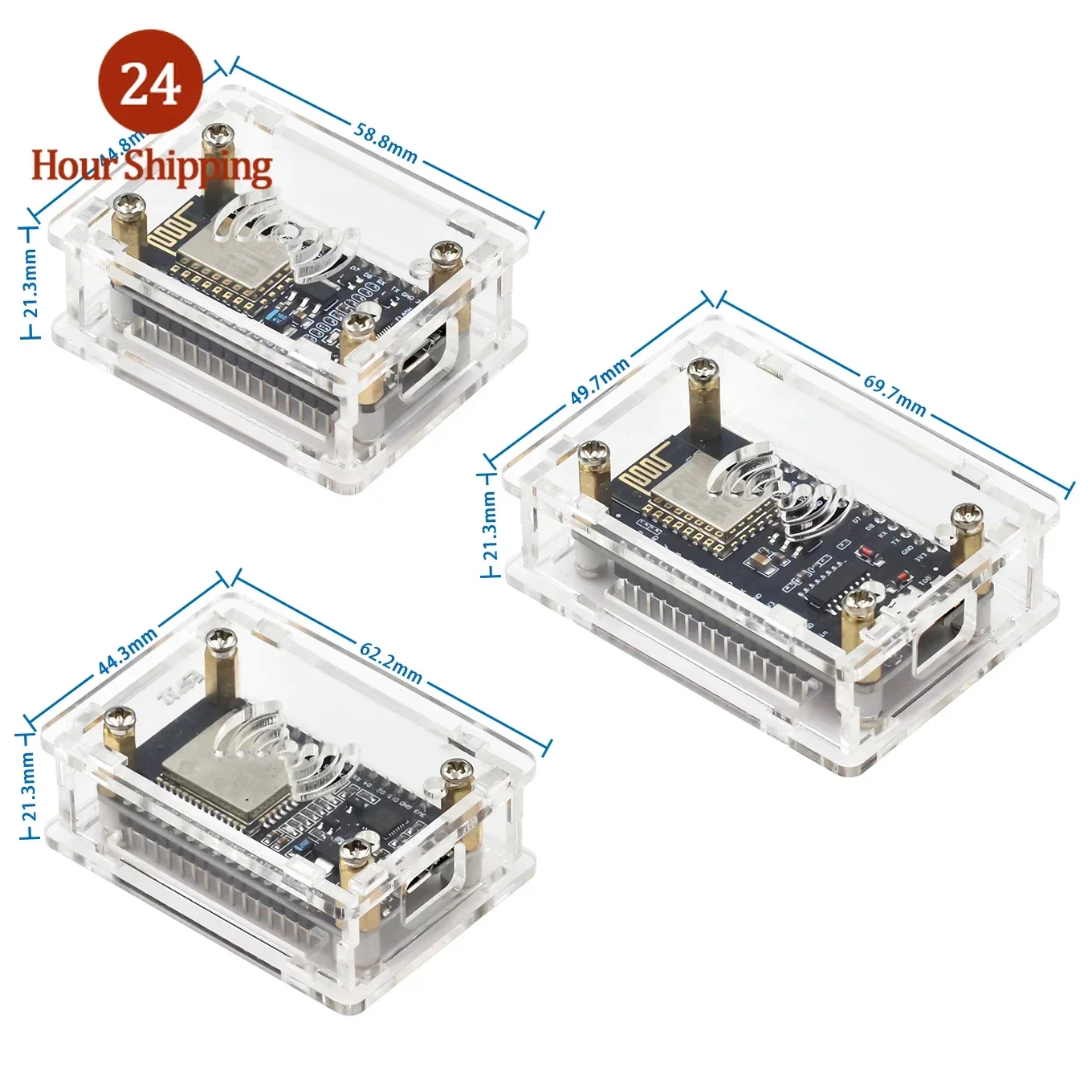 NodeMcu Lua 2102 340G ESP-32 iot Development Board Transparent acrylic protective shell