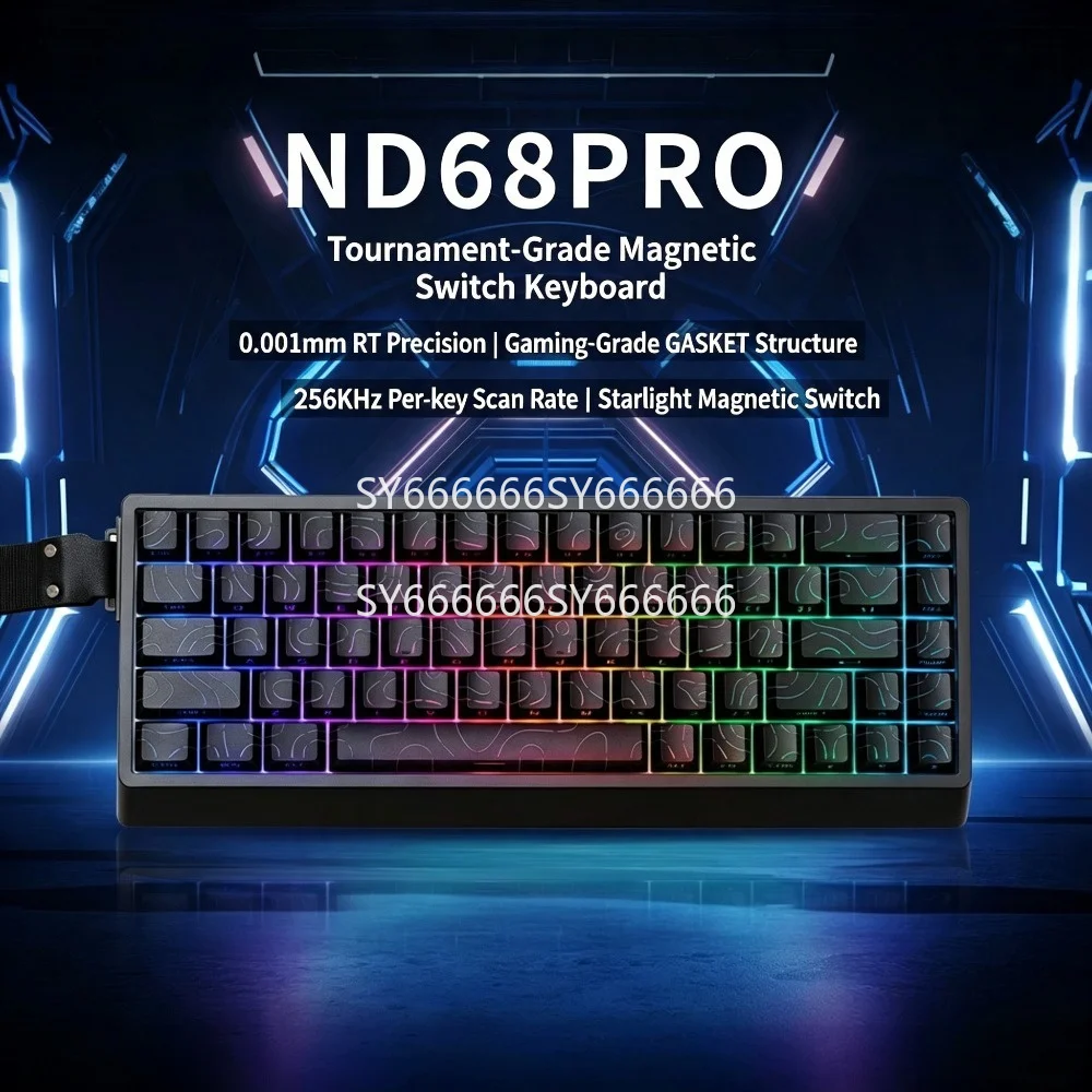 Mechanical Gaming Keyboard FOR IROK CAROTMAS MER68 PRO MAX 0.001mm 8K Magnetic Switch Quick Trigger Hot Swap SOCD Wired