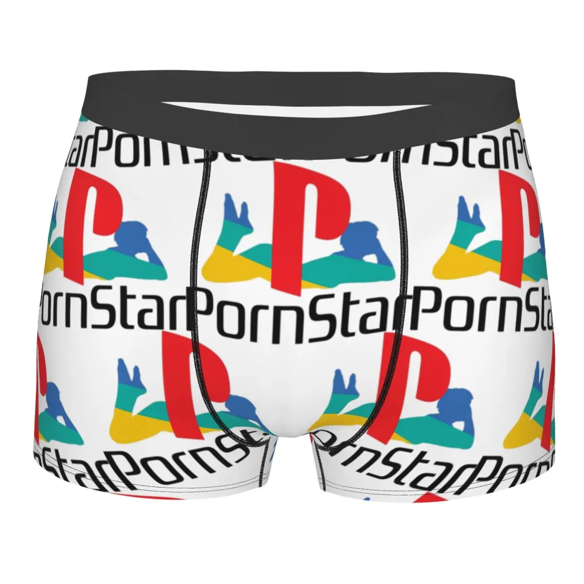 Boxer Underpants Shorts Ps Pron Star White Panties Men Soft Underwear for Homme Man Boyfriend Gifts