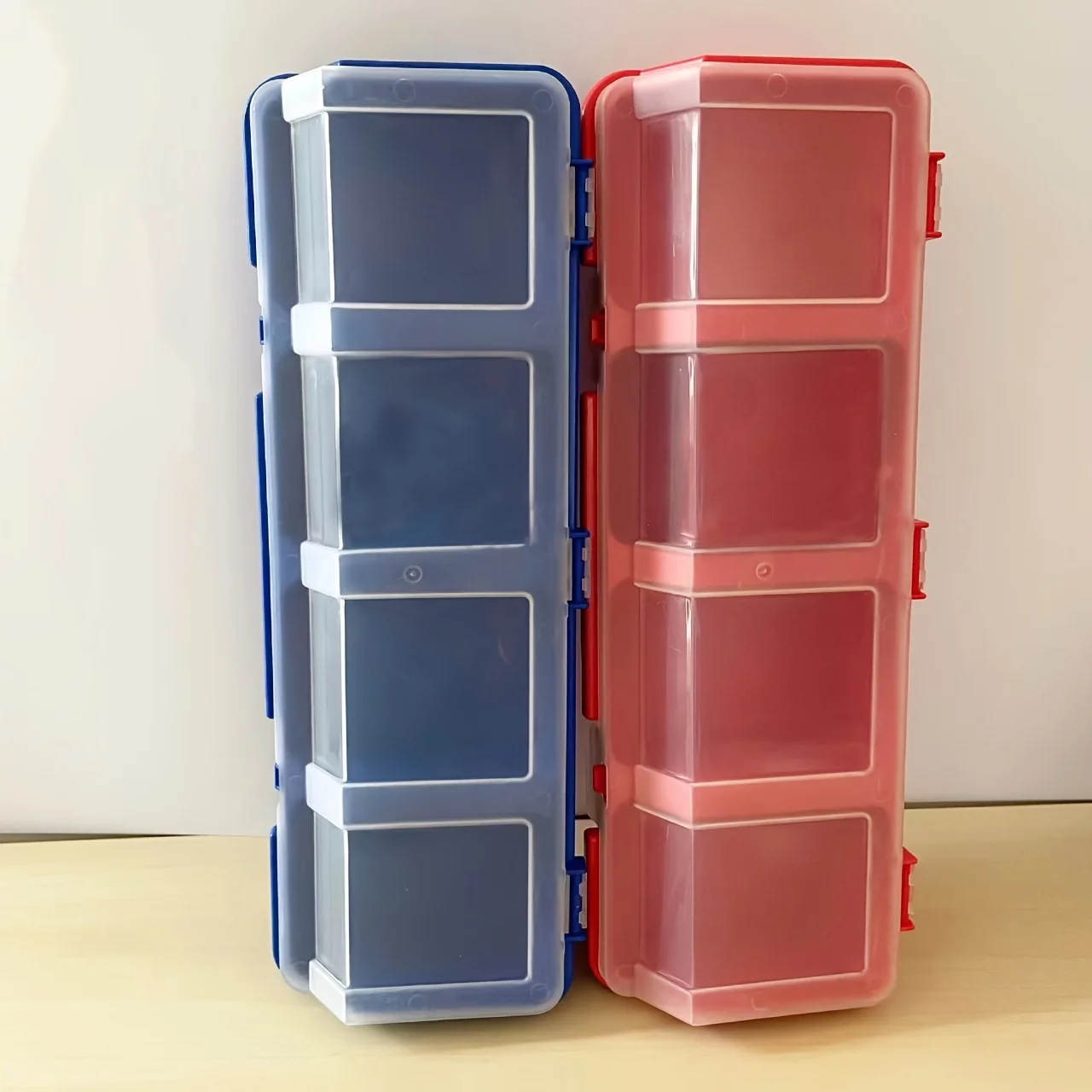 1Pc/2Pcs Multi-Compartment Organizer Box For Screws & Small Parts - Durable Plastic Hardware And Jewelry Storage Case