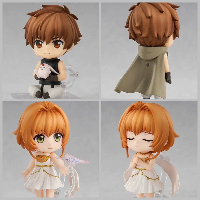 

Cute Cartoon Nendoroid Sakura 2152 Syaoran Li 2153 Action Figures Interchangeable Face Anime Model Kit Desktop Collectible Gift