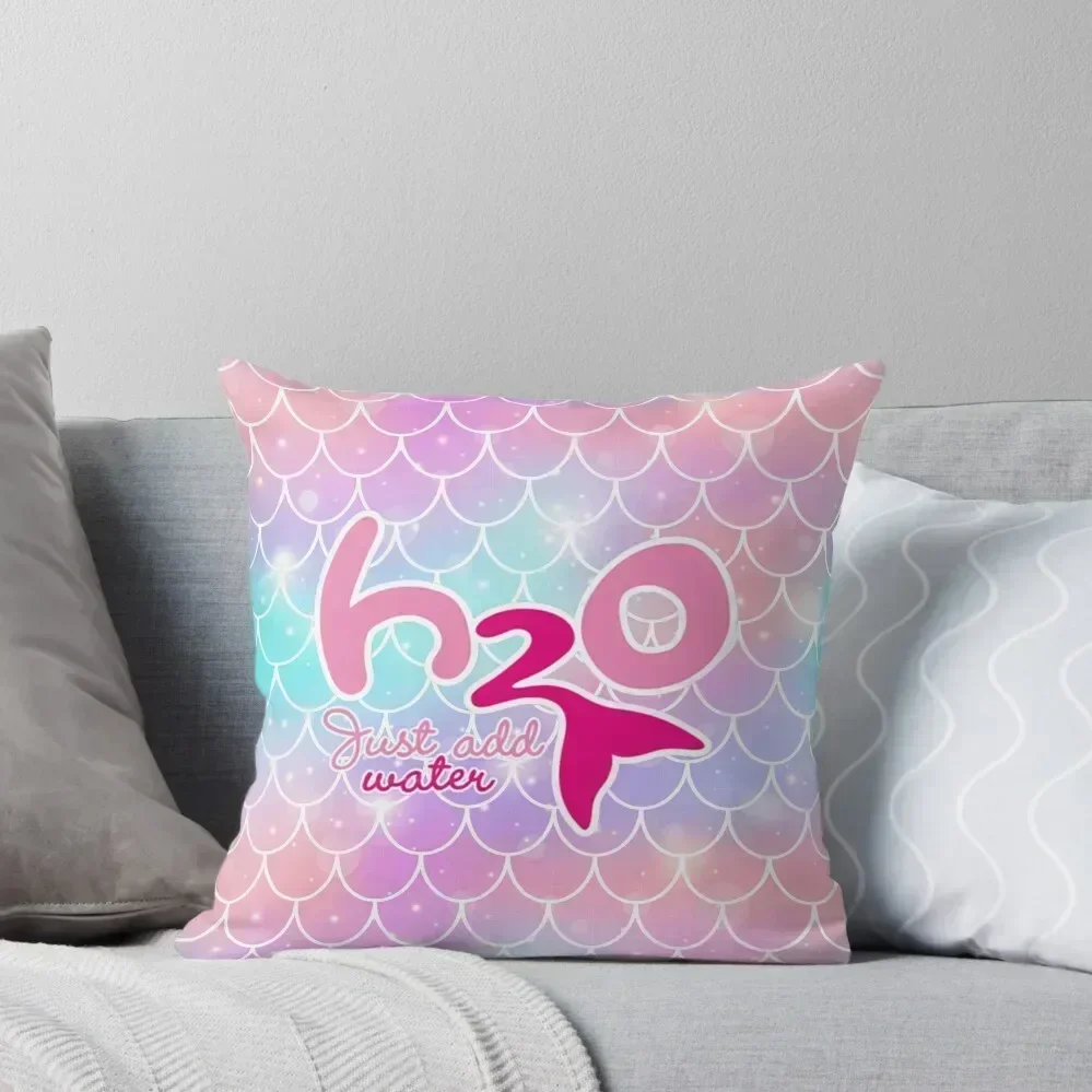

H2O: Just Add Water Throw Pillow luxury decor pillows decor home Embroidered Cushion Cover home decor items pillow