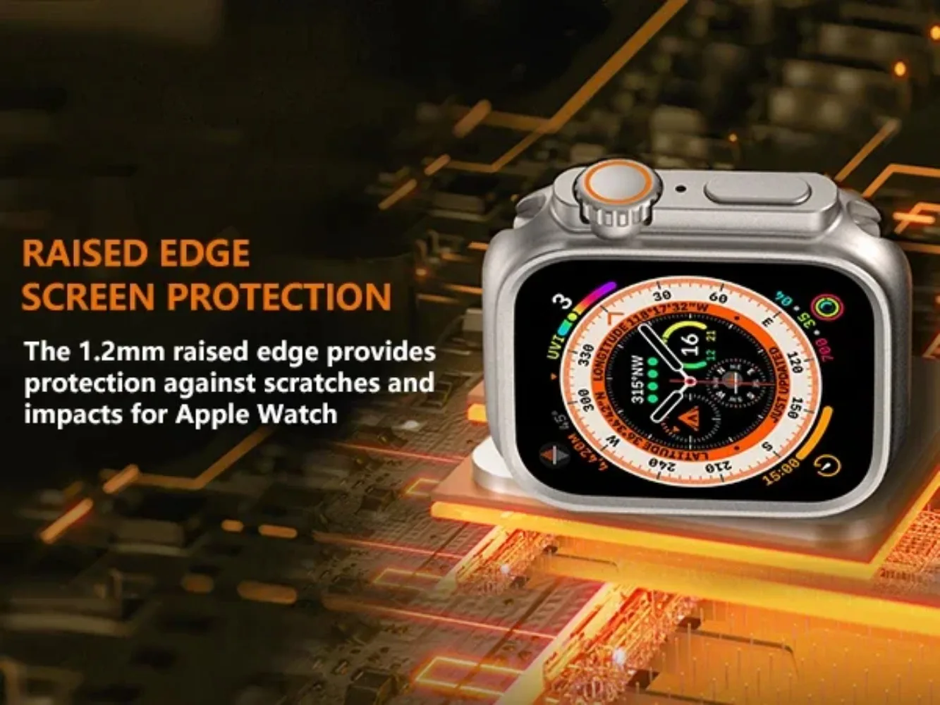 Metal para apple watch 9 45mm manga protetora à prova de explosão iwatch série 8 7 6 5 se 44mm 45mm moldura mudança para ultra 2 49mm