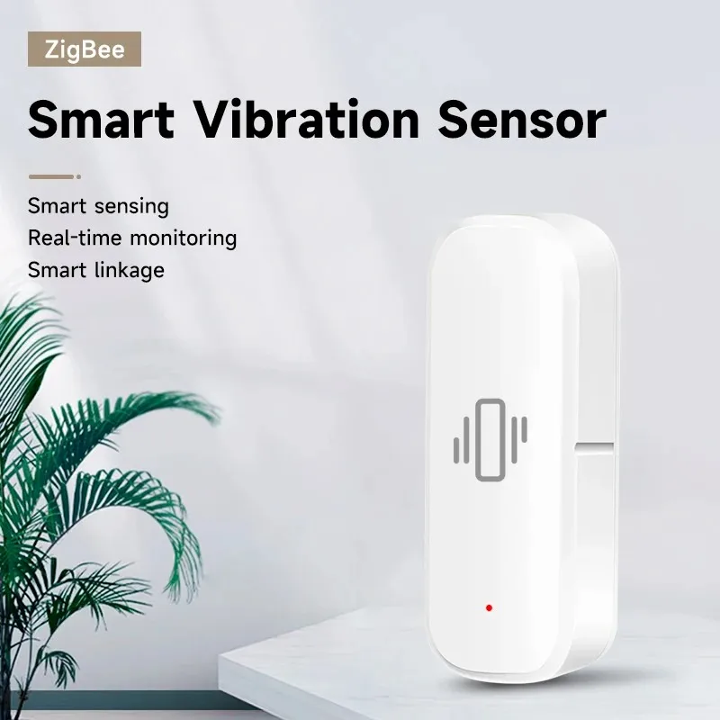 

Tuya WiFi Home ZigBee Vibration Sensor Realtime Monitor App Remote Control Notification Real Time Shock Alarm History Record