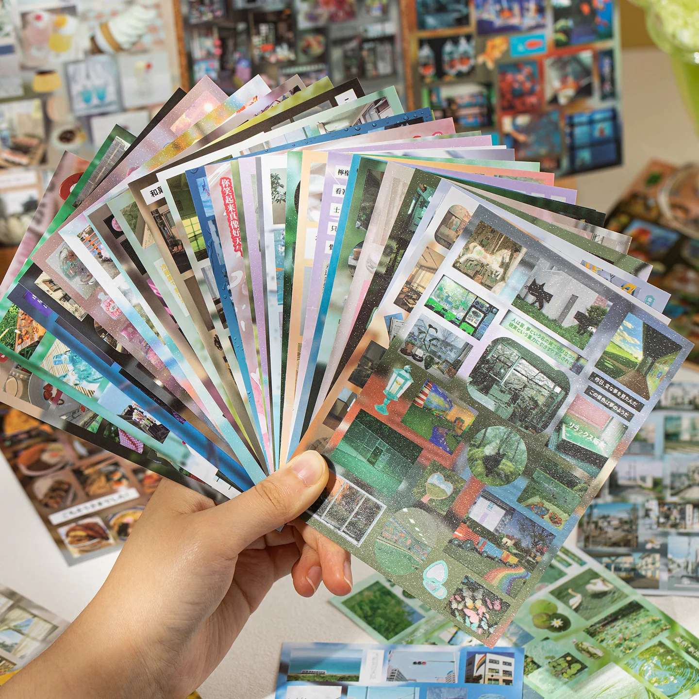 Cute Ancient Style Cut Film Sticker Book Memory Crease Creative Student Hand Account DIY Collage Decoration Sticker Book