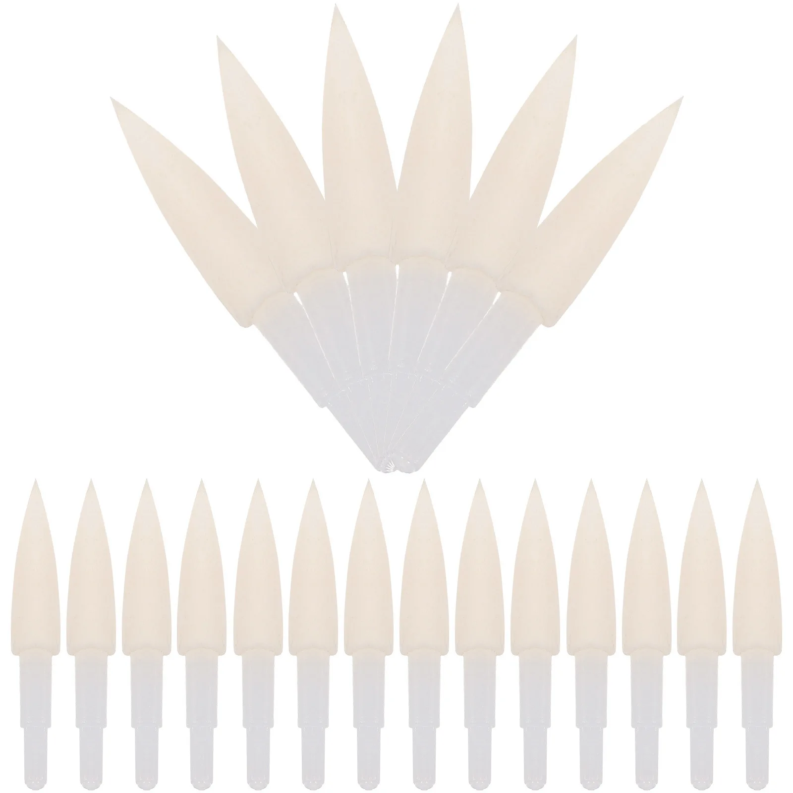 20 قطعة قلم إسفنجي ناعم نصائح استبدال رؤوس لأقلام الخط أدوات الكتابة طويلة الأمد للمبتدئين والخبراء