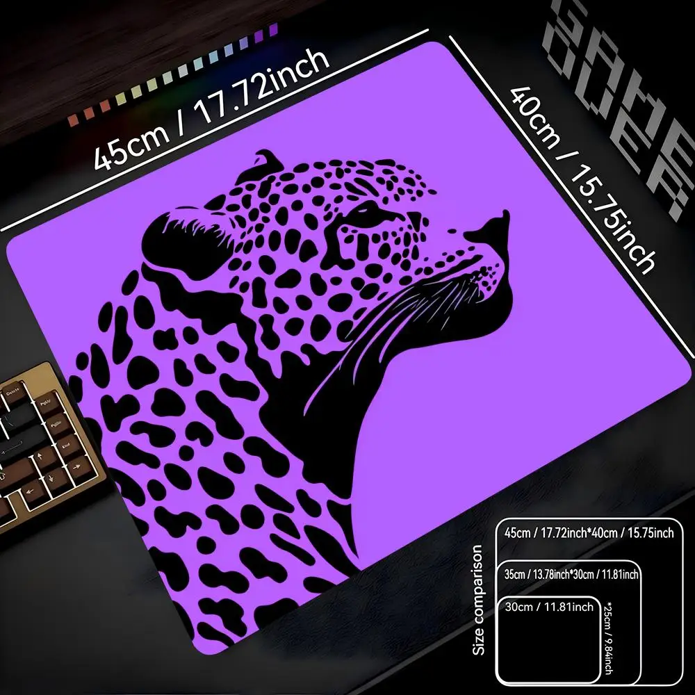 

Cheetah Pattern Mouse Pad 22X18 Computer Accessories Office Game Table Mats Rubber Anti-slip Mousepad Small Decor XS Desk Pads