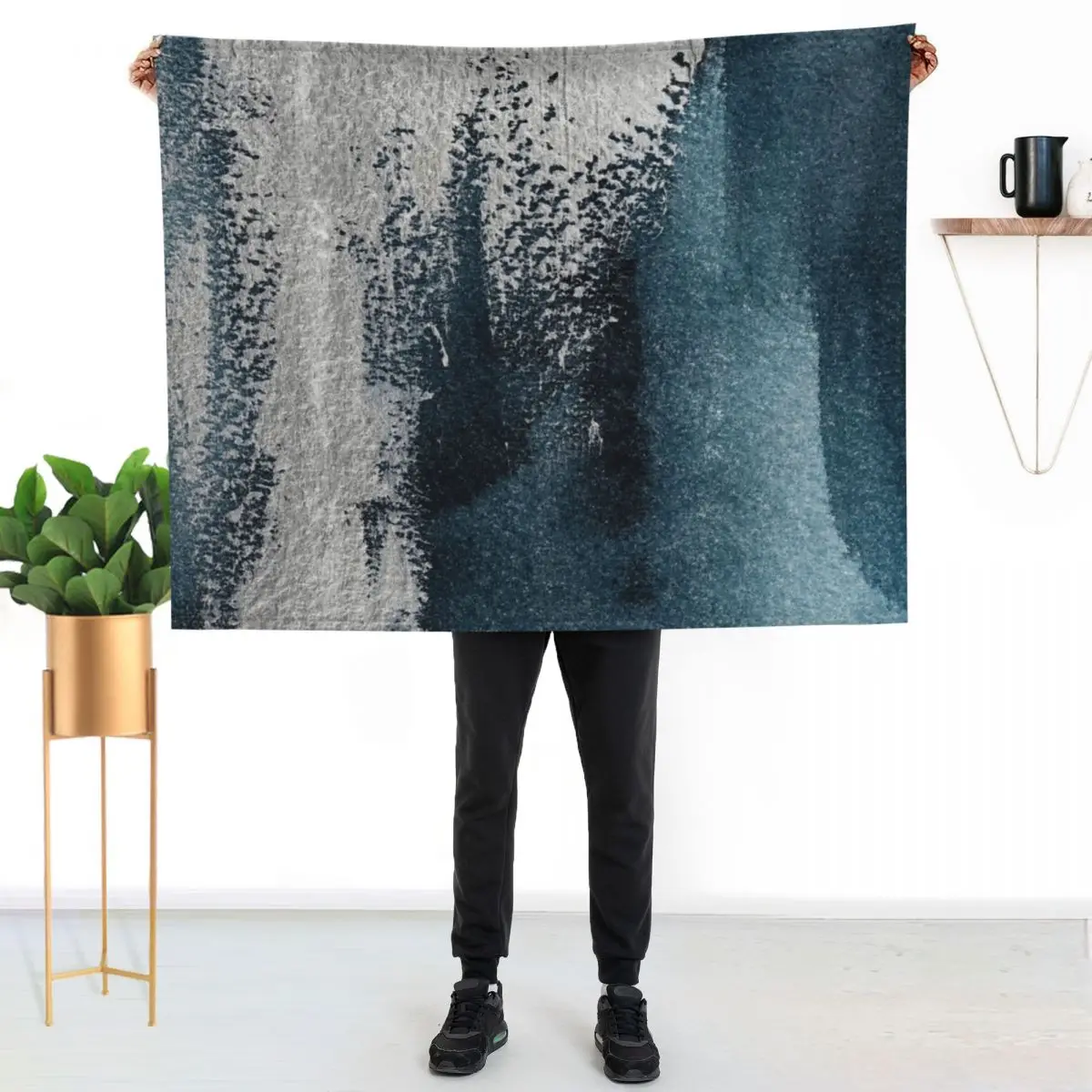 

Abstract Painting Throw Blanket Warm Cozy Throw Blanket for Living Room Couch