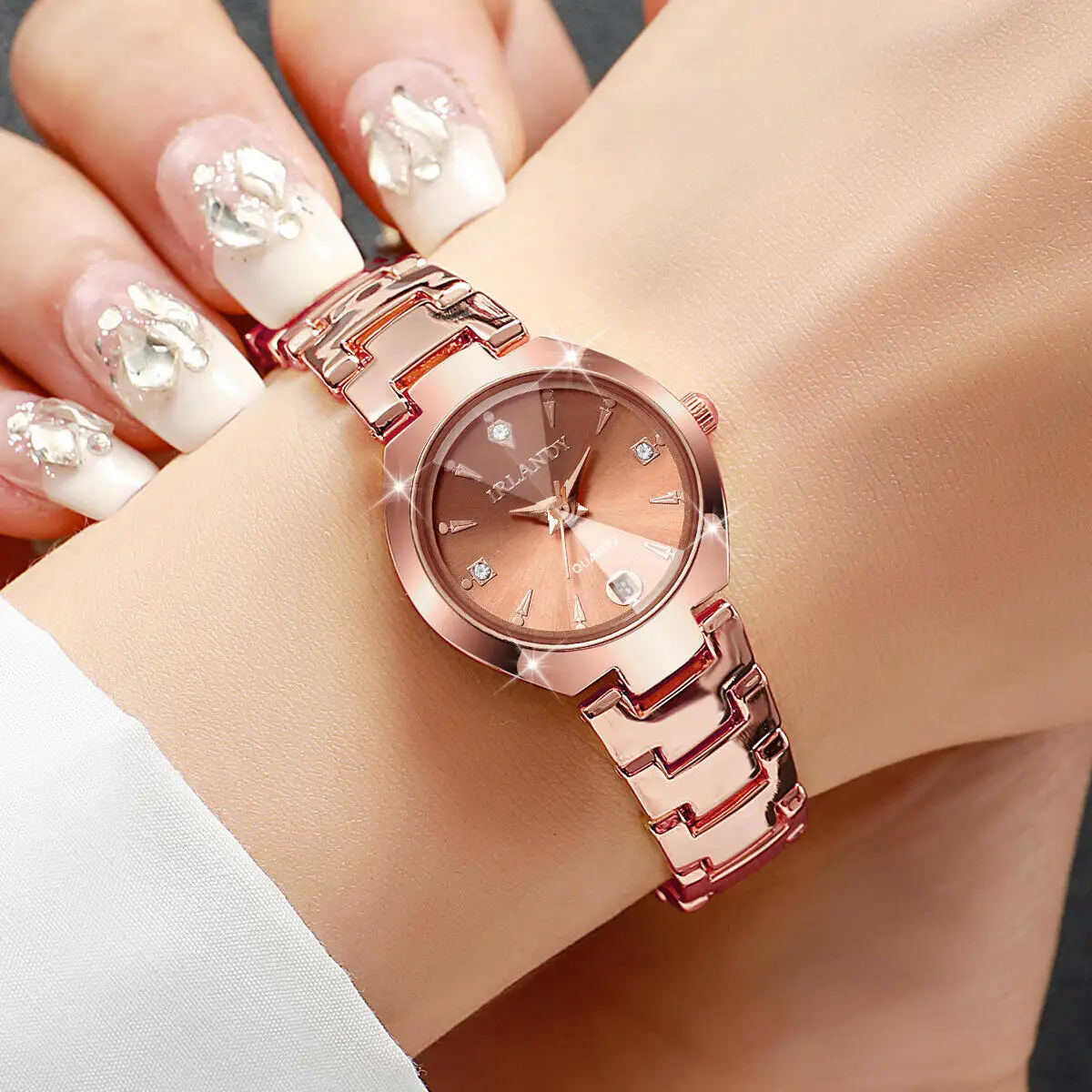 Luxury Women's Small Dial Quartz Wristwatch, Gift Idea