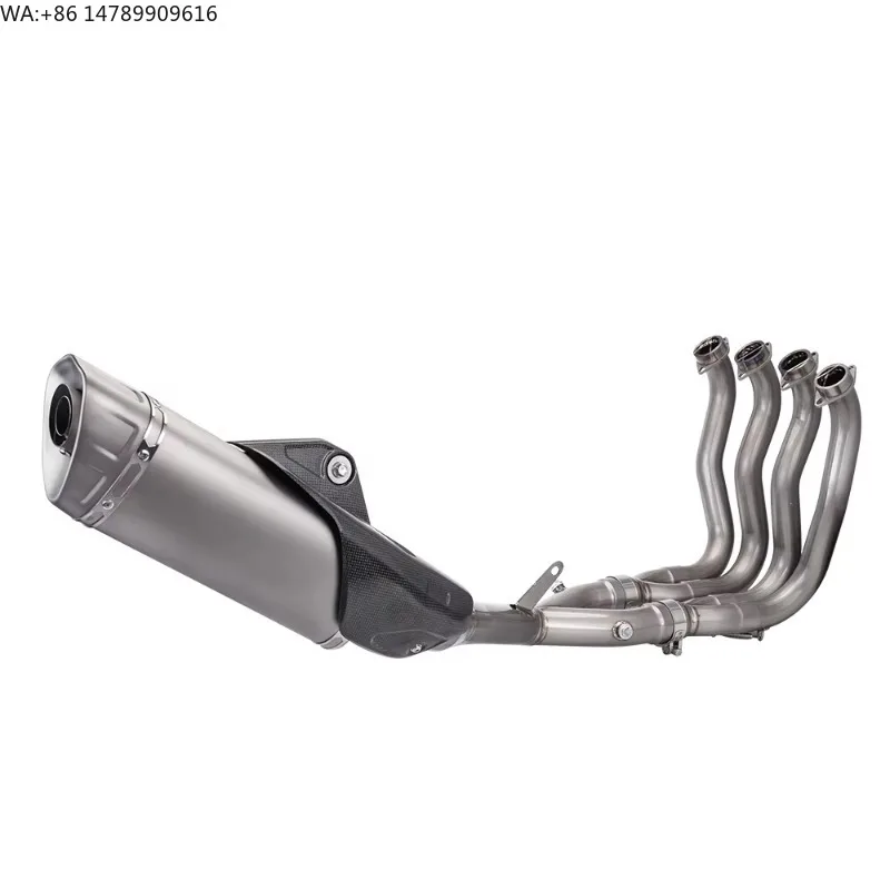 R1 System Titanium Alloy Escape Slip 51MM Front Tube Link Pipe Original Full Motorcycle Exhaust System