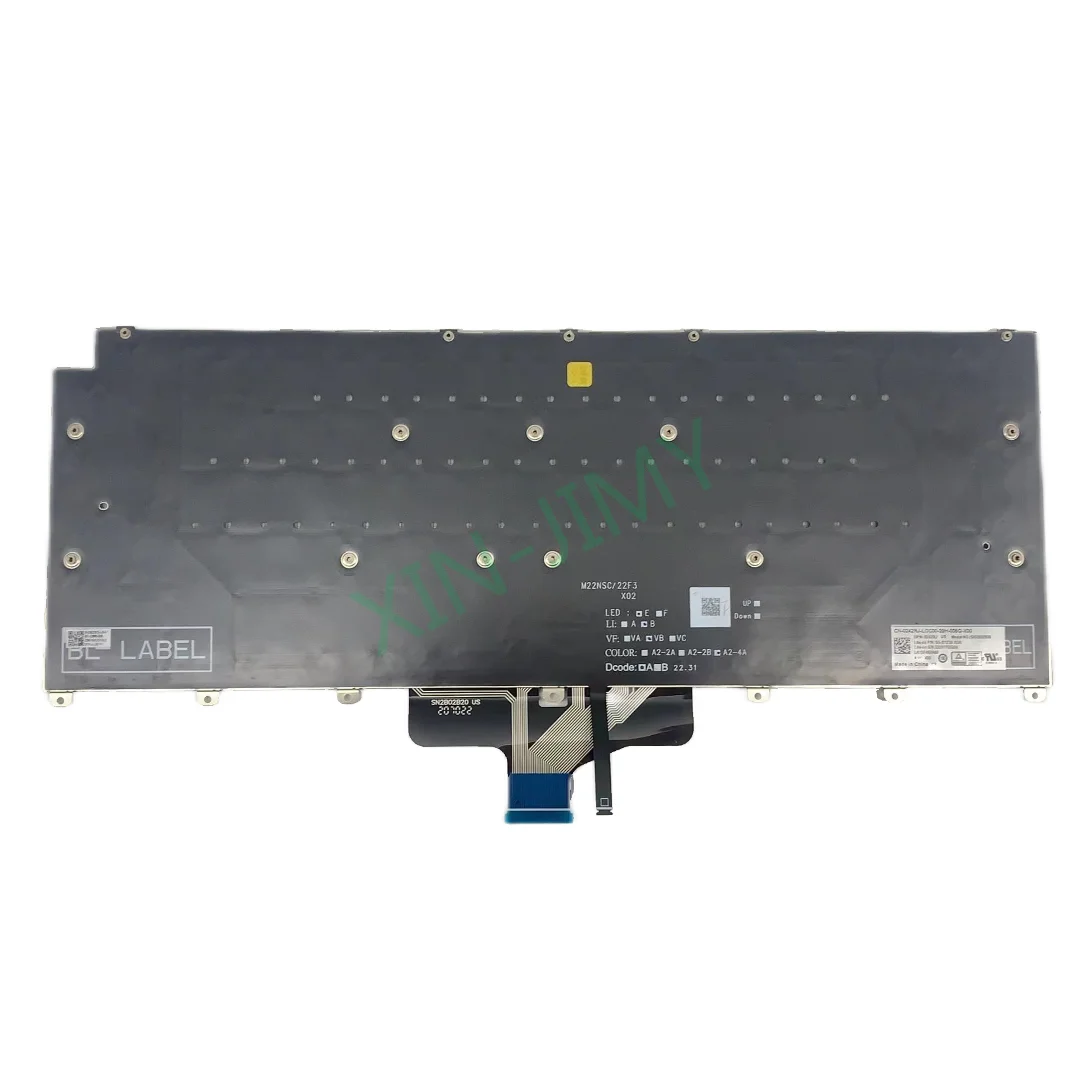 9440 US Backlit Keyboard for DELL Latitude 9440,9450,9440 2 in 1 0242RJ