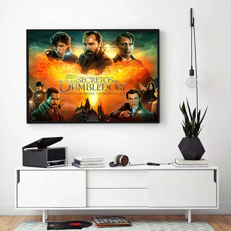 Fantastic Beasts Movie Posters The Crimes of Grindelwald The Secrets of Dumbledore Canvas Painting Bedroom Bar Home Decoration