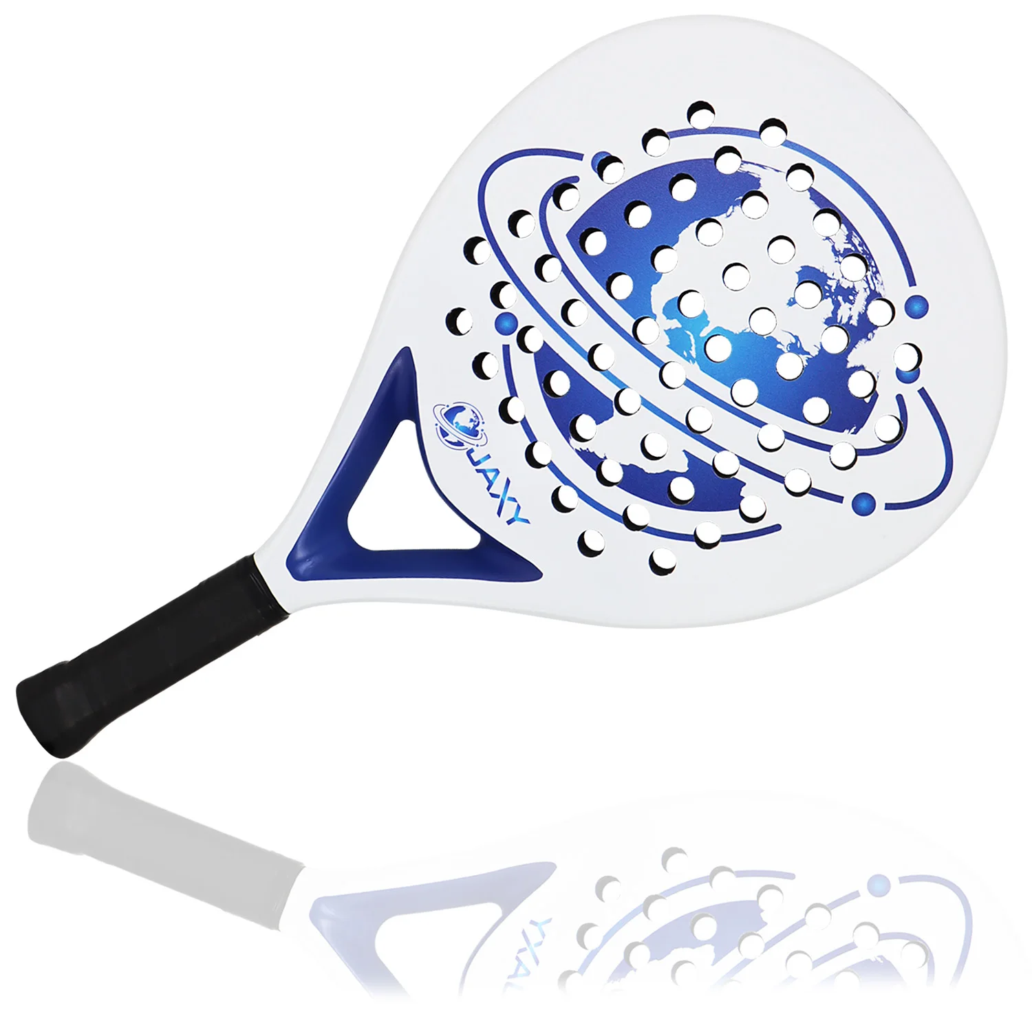 Full Carbon Fiber Surface Padel Racket with Foam Core, Diamond Shape Paddle Racket