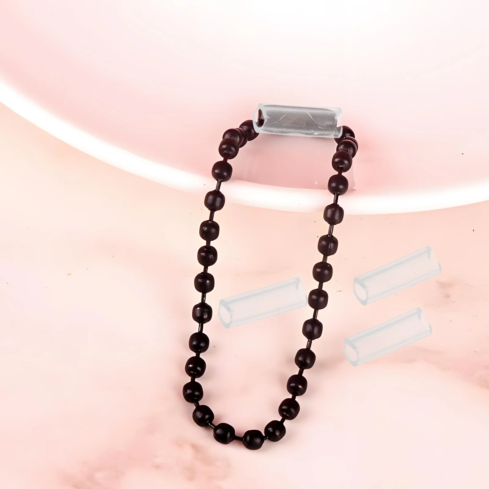 50pcs Beaded Chain Protectors Lightweight Anti-Drop Jewelry Connector For Key Rings Necklaces Bracelets End Caps