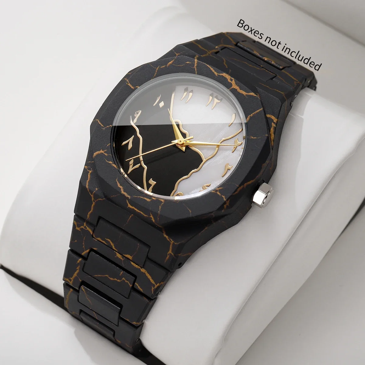 Fashio Marble Texture Unisex Watch Casual Arabic Dial Plastic Band Men Quartz Watch Women Clock Relogio FemininoWithout Box