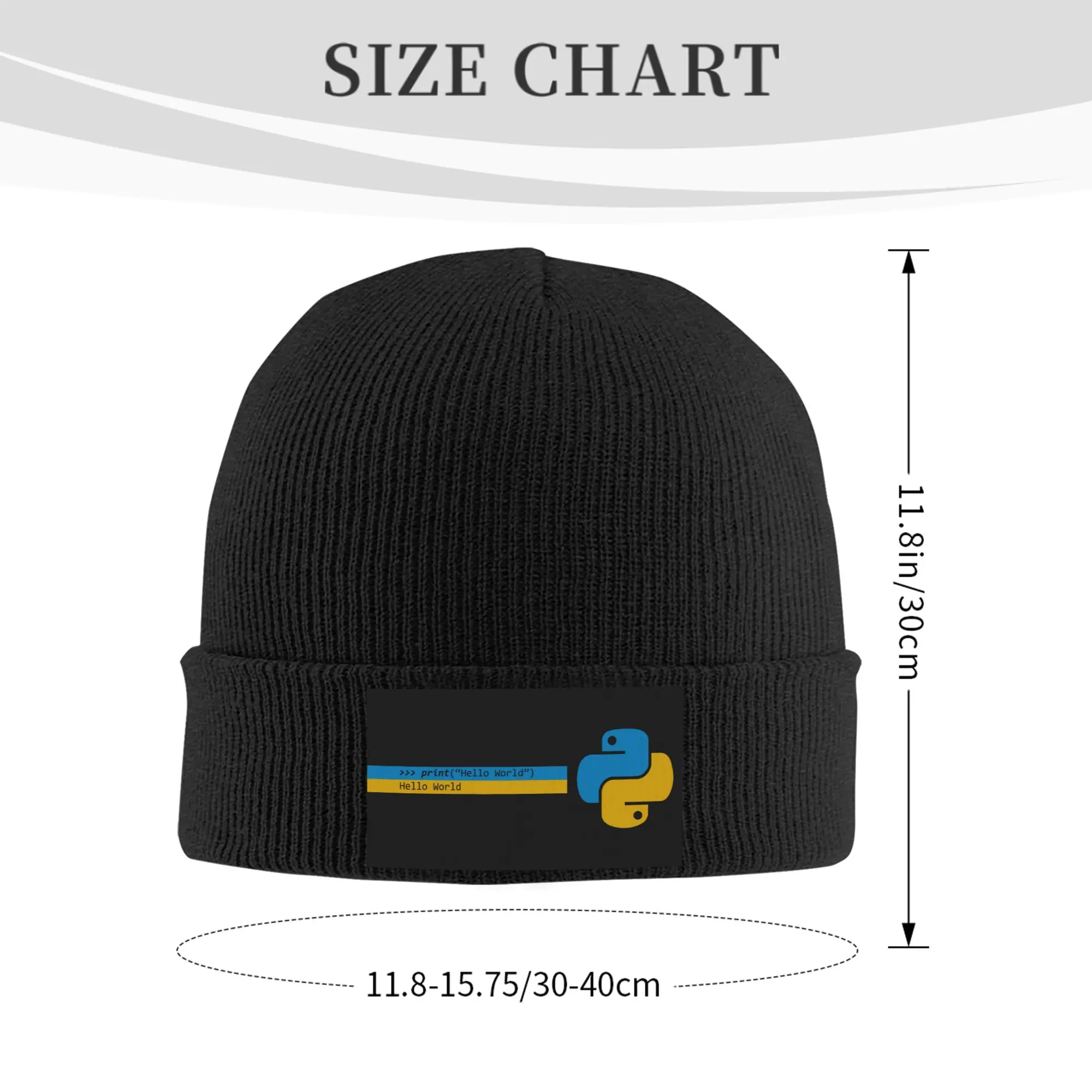 Programmer Python Skullies Beanies Caps Warm Men Women Knitting Hat Unisex Adult Computer Developer Programming Coder Bonnet Hat