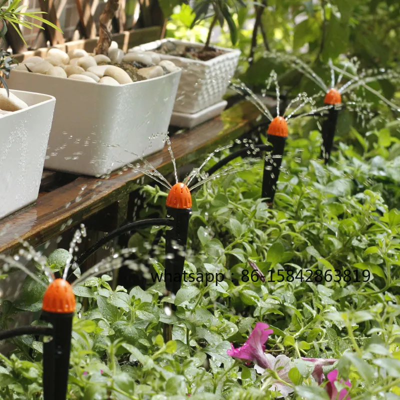 Semi-Automatic Drip Irrigation Kit, Large Atomizing Sprayer, Household Watering Nozzle for Flowers Vegetables Farm Irrigation