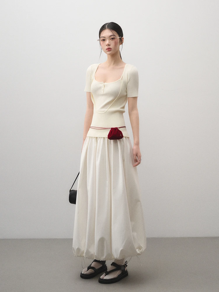 

Летняя повседневная женская юбка-миди А-силуэта с завязками, из хлопковой марли, плиссированная, свободного кроя, на подкладке