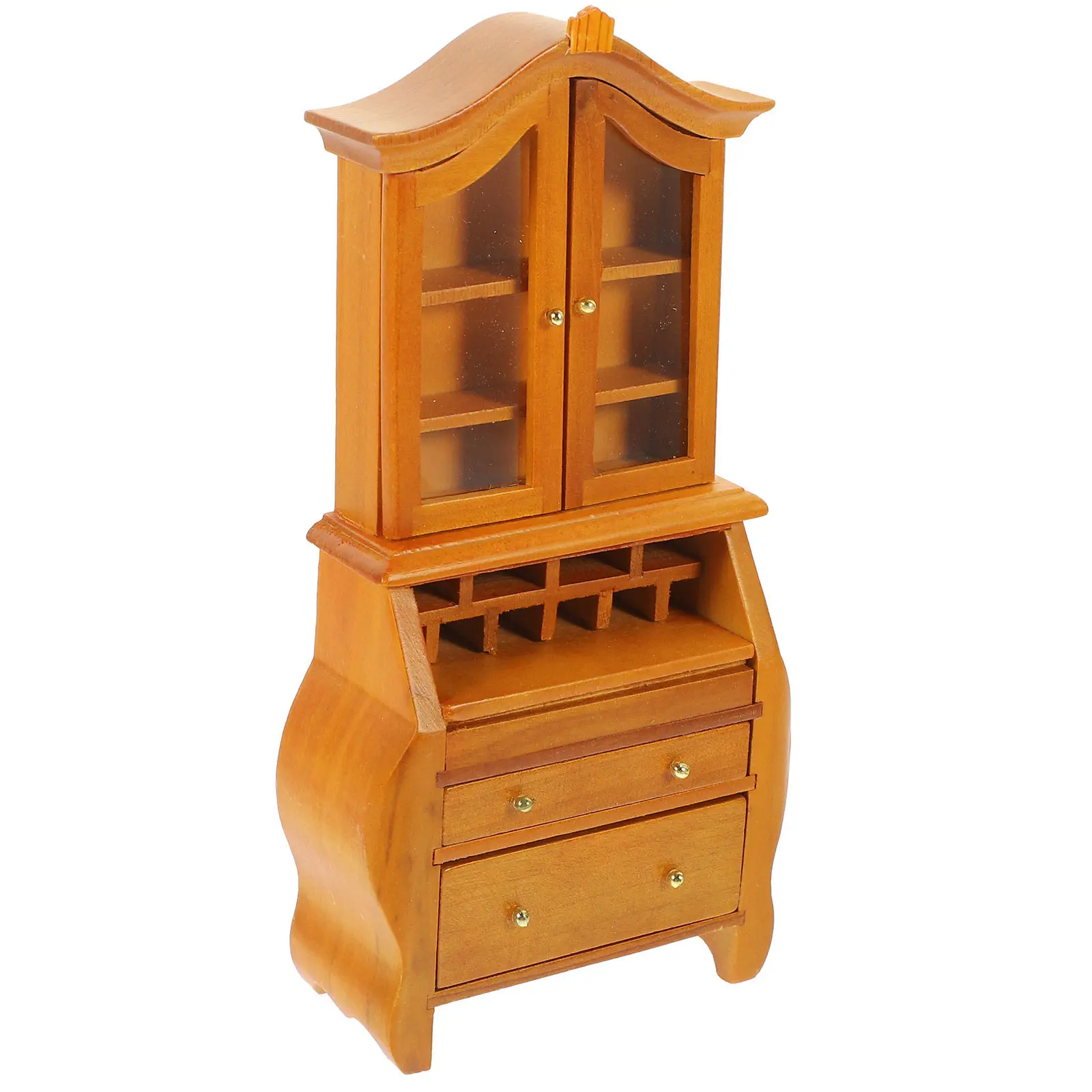 

Wood Miniature Bookshelf 1:12 Scale Dollhouse Furniture for Crafts Decor Mini Bookshelf Ornament Sturdy Fade Resistant Realistic