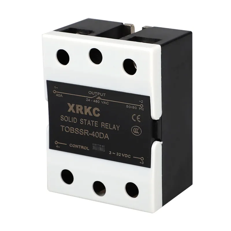 Industrial Grade Single-phase DC 12V Controlled AC Solid-state Relay 220v25/40/60DA Small 24V JGX-1