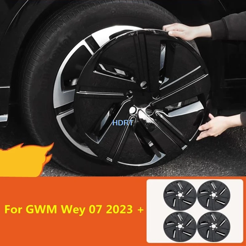 

Car Styling Hub Cap Front Rear Wheel Cover Protector Decoration Accessories Exterior Sticker For Great Wall GWM Wey 07 2023 +