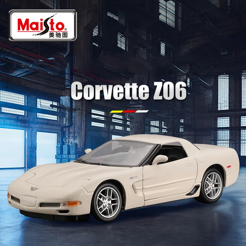 

Модель спортивного автомобиля Maisto 1:24 Chevrolet Corvette Z06 из сплава, литой металлический гоночный автомобиль, модель высокой симуляции, детская игрушка в подарок