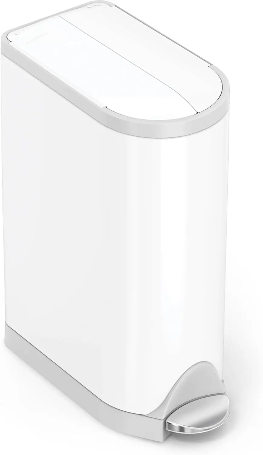 

18-литровый контейнер для подгузников из нержавеющей стали с системой контроля запаха, бесшумной крышкой и прочной педалью