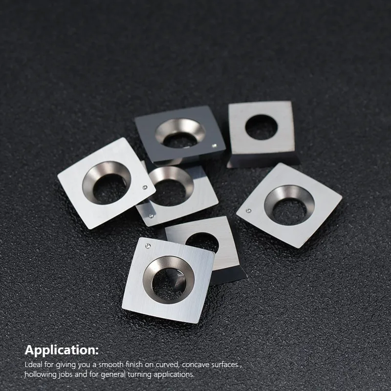 HAMPTON Carbide Insert 15x15x2.5mm Square Blade Turning Cutter Insert For Woodworking Lathe Tool Chamfer 4R0.5 1pc/10pcs