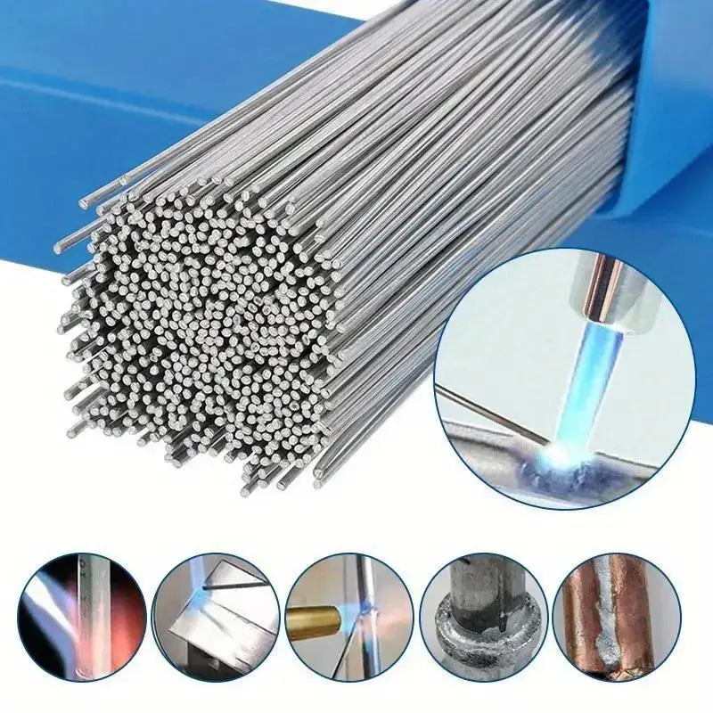 20pcs Low Temperature Easy Melt Aluminum Universal Silvery Welding Rod Cored Wire 1.6mm Rod Solder No Need Solder Powder Weld Ba