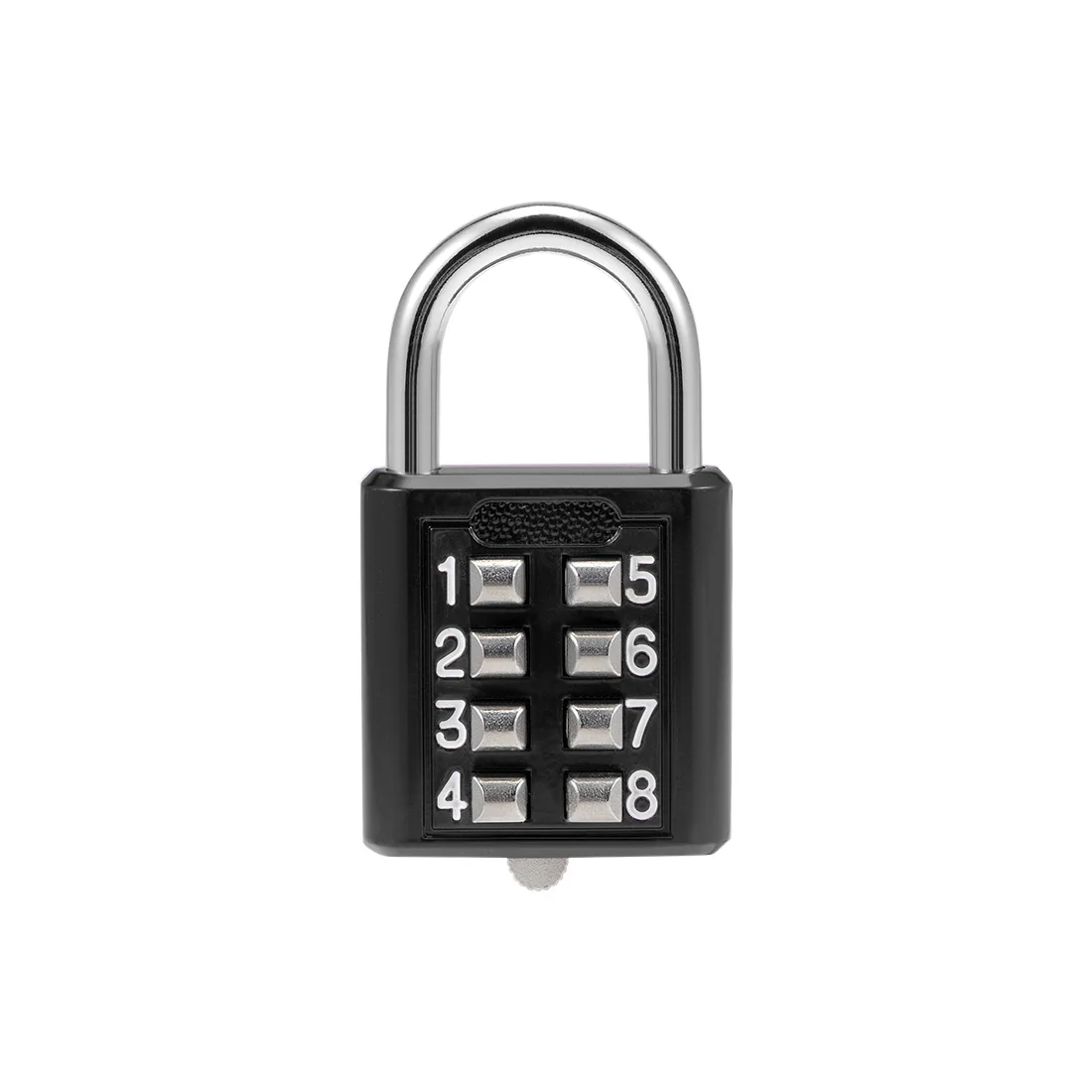 Kode Kata Sandi 8 Digit Gembok Kombinasi Kode Hitam untuk Bagasi Perjalanan Kode Kunci Pintar Kode Kode Kunci Antiselip Kunci