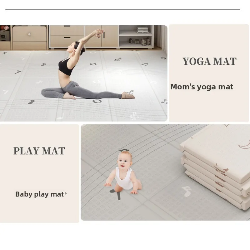 Baby Play Mat Foldable Thick Foam Crawling Mat Non Toxic Waterproof Floor Rug for Infant Toddler Summer Activity Area