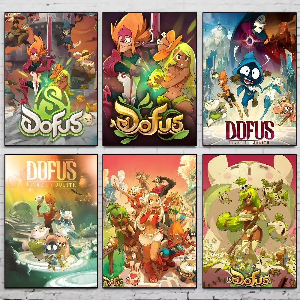 

Popular Pretty Video Game D-dofus High-Quality Posters Aesthetic Wall Painting Stickers For Dormitory And Living Room Decor