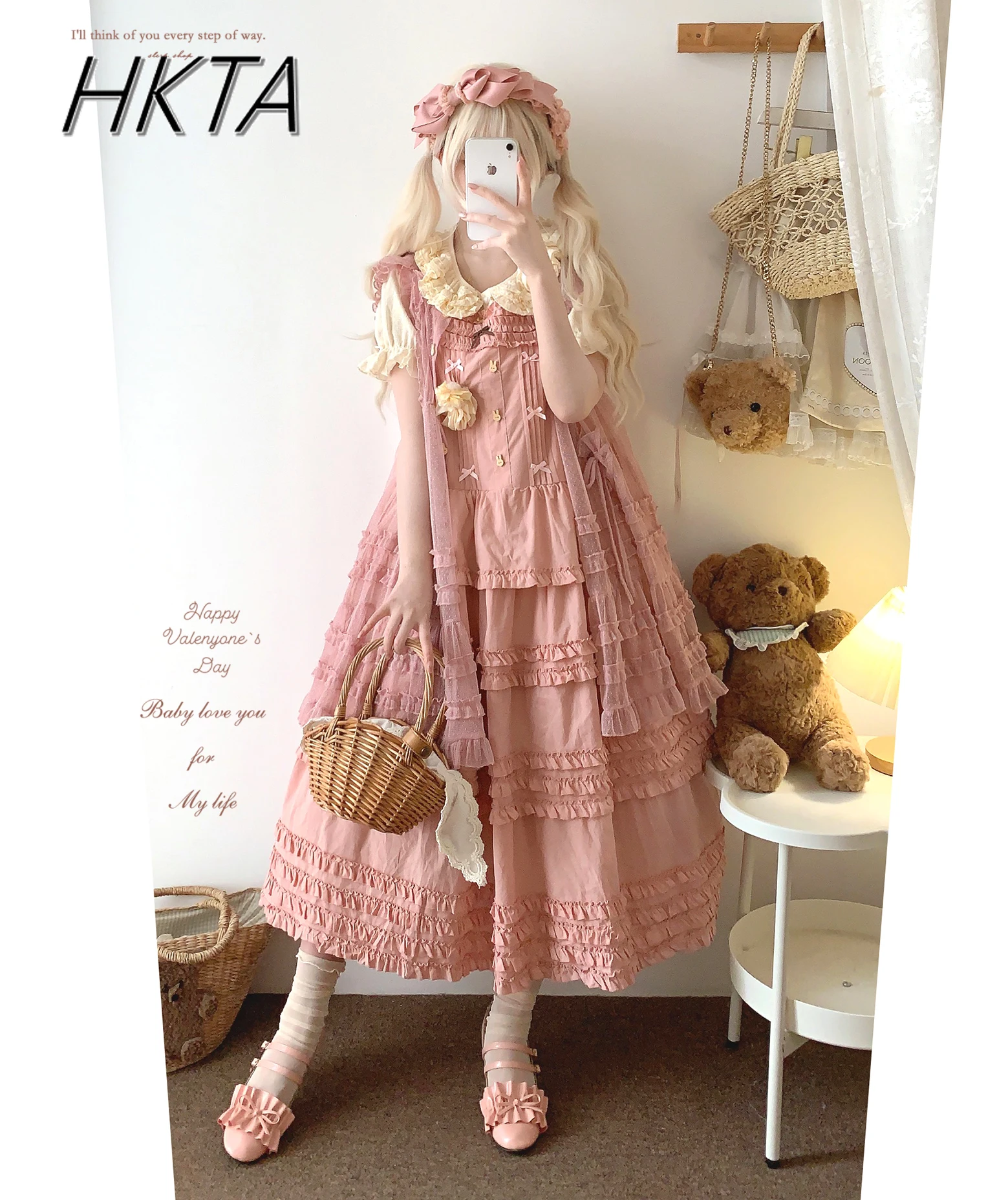 

Japanese Fungus Lace Short Sleeve Loose Cotton Linen Maxi Dress New Spring Summer Girls Solid Color Sweet Cute Long Dresses