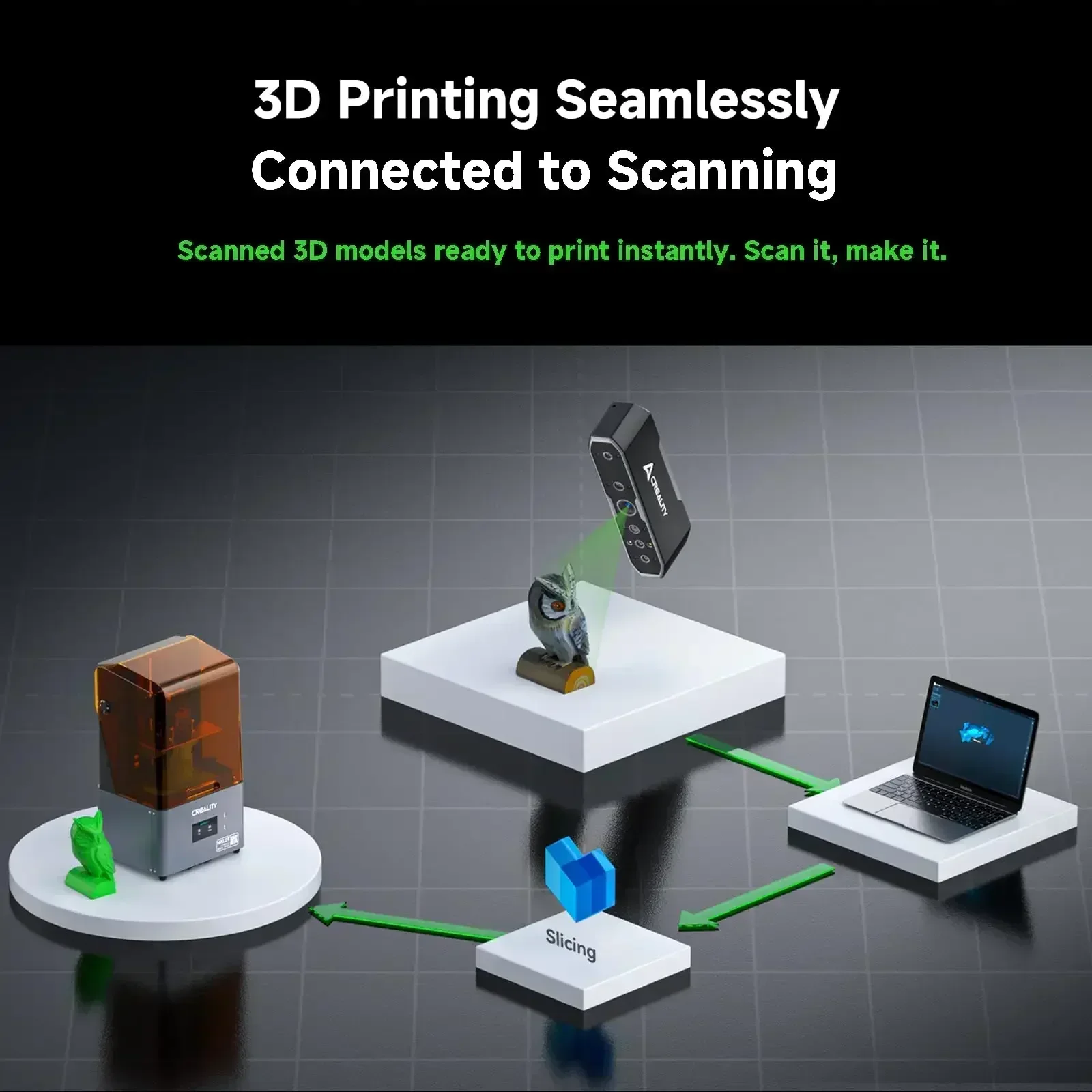 Creality CR-Scan Otter 3D Handheld Scanner 0.02mm Accuracy