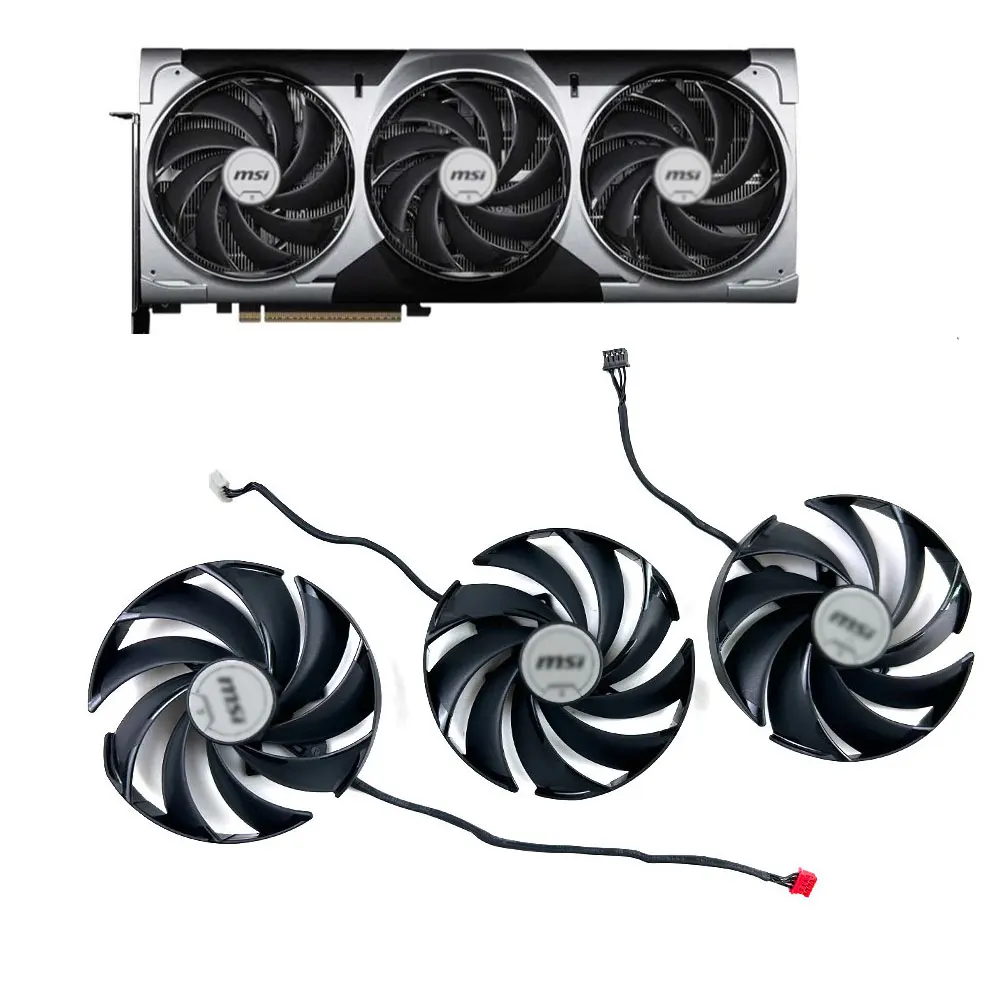 

Вентилятор охлаждения 95 мм 4PIN PLD10020B12H для видеокарт MSI RTX 5090D 5080 VENTUS 3X OC, аксессуары для видеокарт