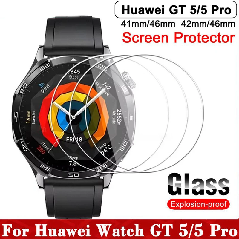 Vetro temperato 9H per Huawei Watch GT 5 Pro 42mm 46mm proteggi schermo con pellicola antigraffio per Huawei Watch GT 4 5 41mm 46mm Film