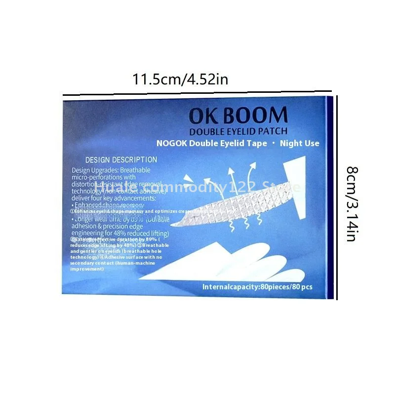 40/80pcs Sleep Memory Double Eyelid Stickers Invisibility For Hooded Eyes Invisible, Waterproof Eyelid Stickers