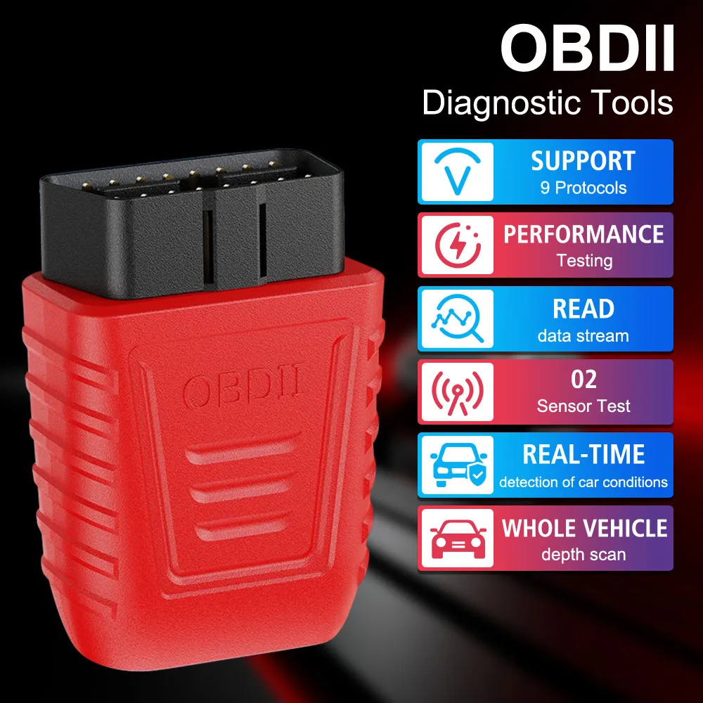 With Automatic Scanning OBD II Scanner Read&clear The Fault Codes OBD2 Car fault Diagnostic Tool Car Accessories AM2 Code Reader