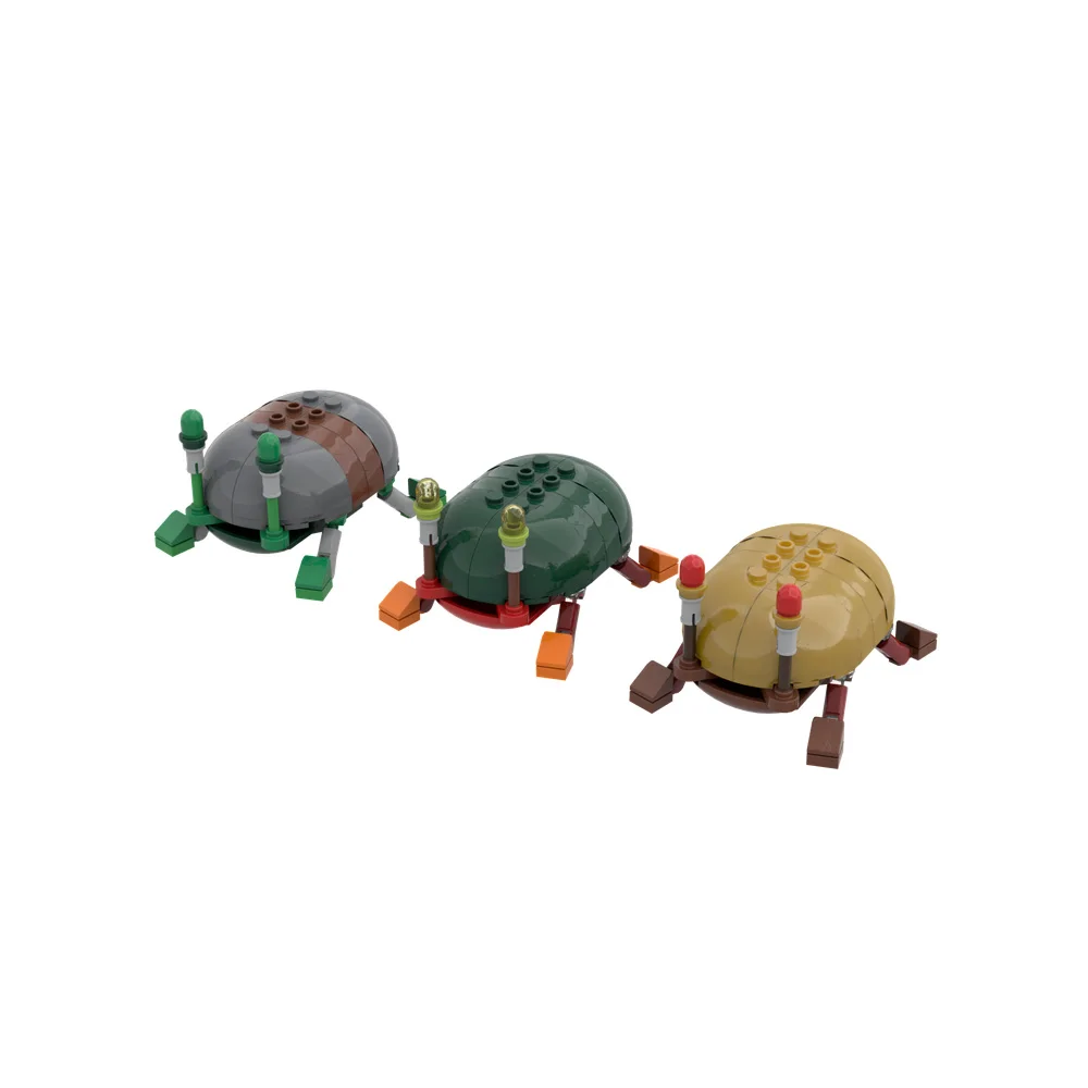 MOC Popular Game Pikmined Bugs and Pellets Building Blocks Model Cute Insects Creative Bricks Assembly Toys Kids Birthday Gifts